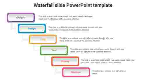 waterfall slide PowerPoint template